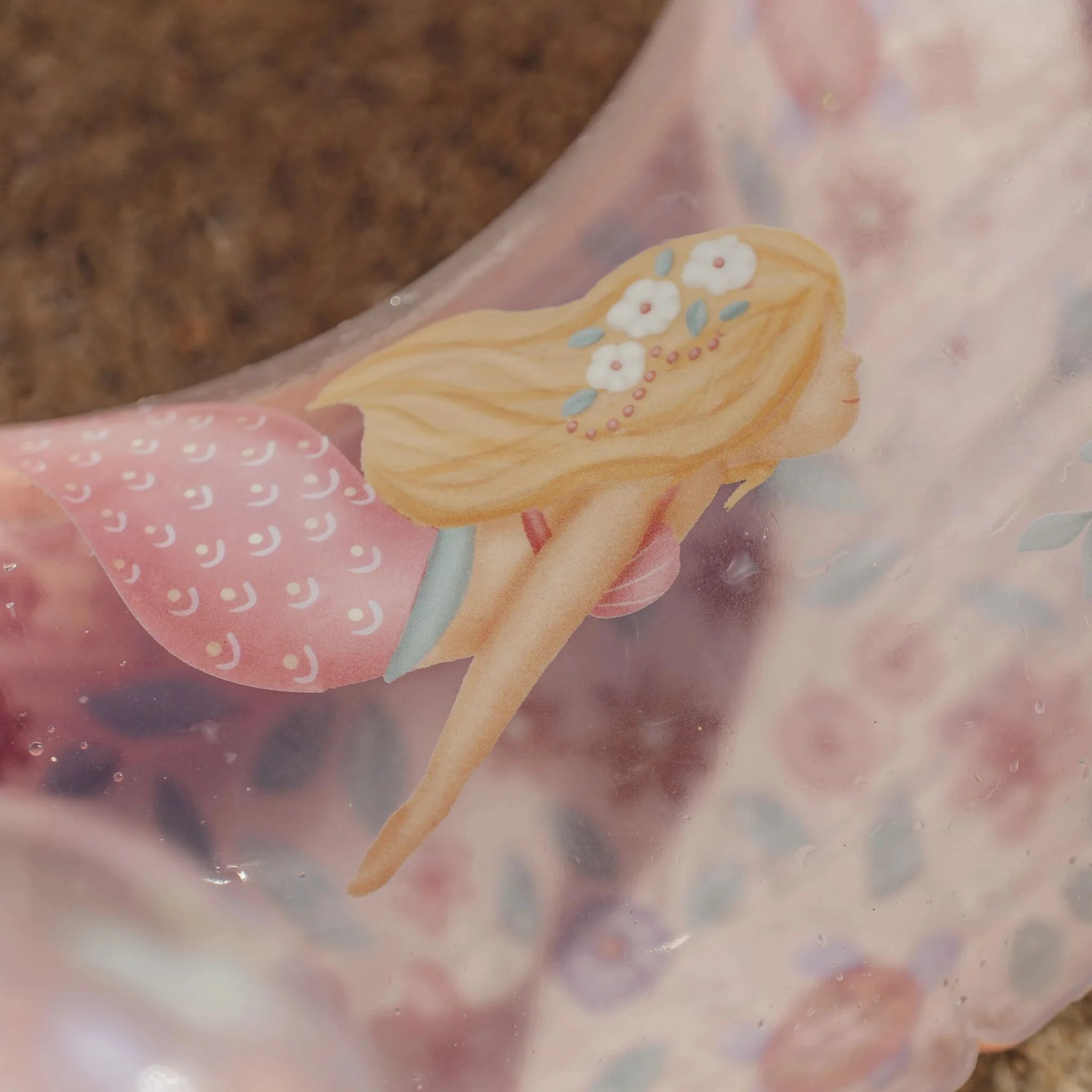 Flotador Rosa Sirena de Ensueño