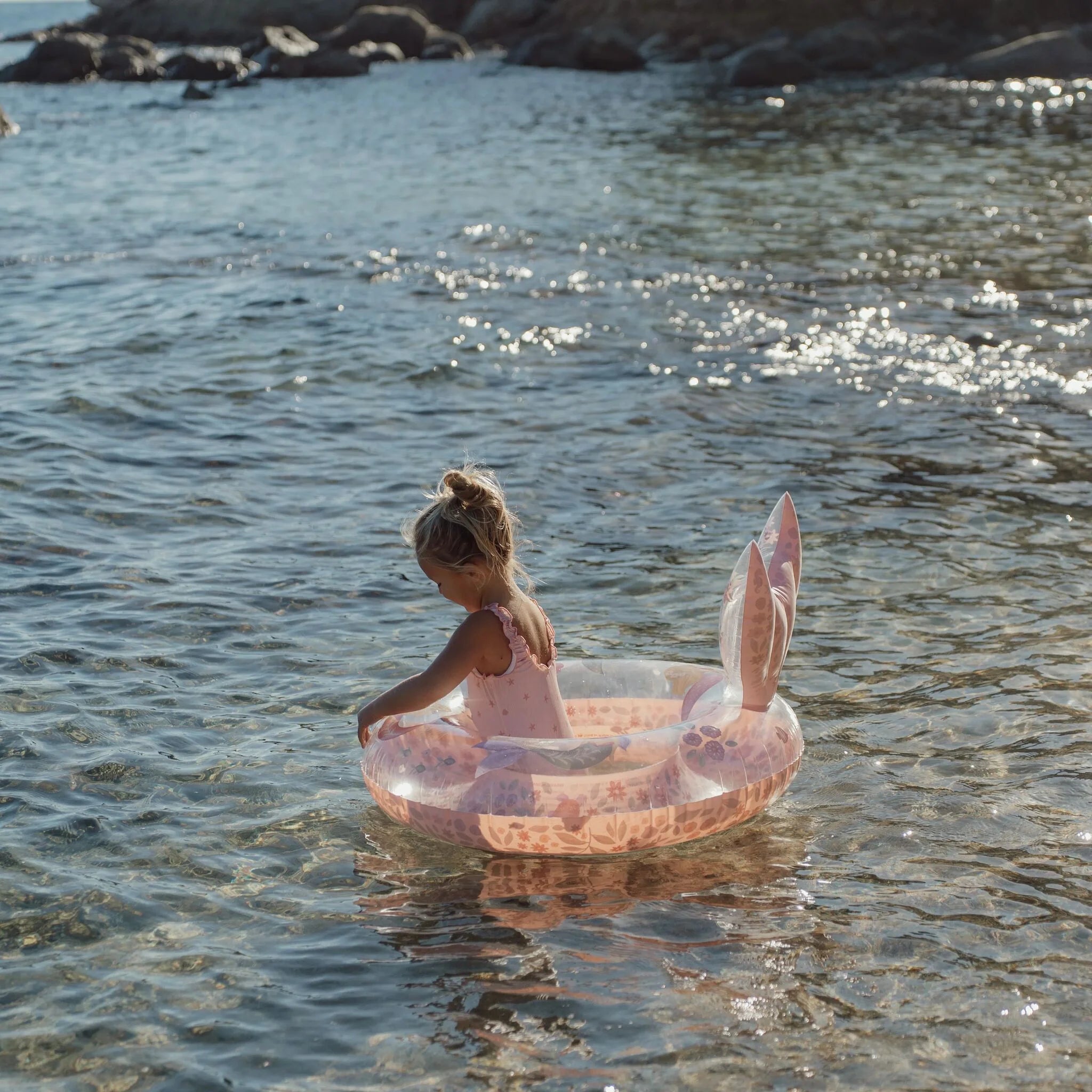 Flotador Rosa Sirena de Ensueño