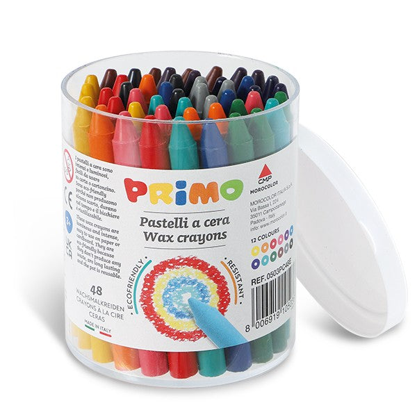crayones de cera 48 colores PRIMO