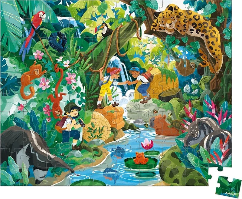 Puzzle Aventura en la jungla 100 piezas JANOD
