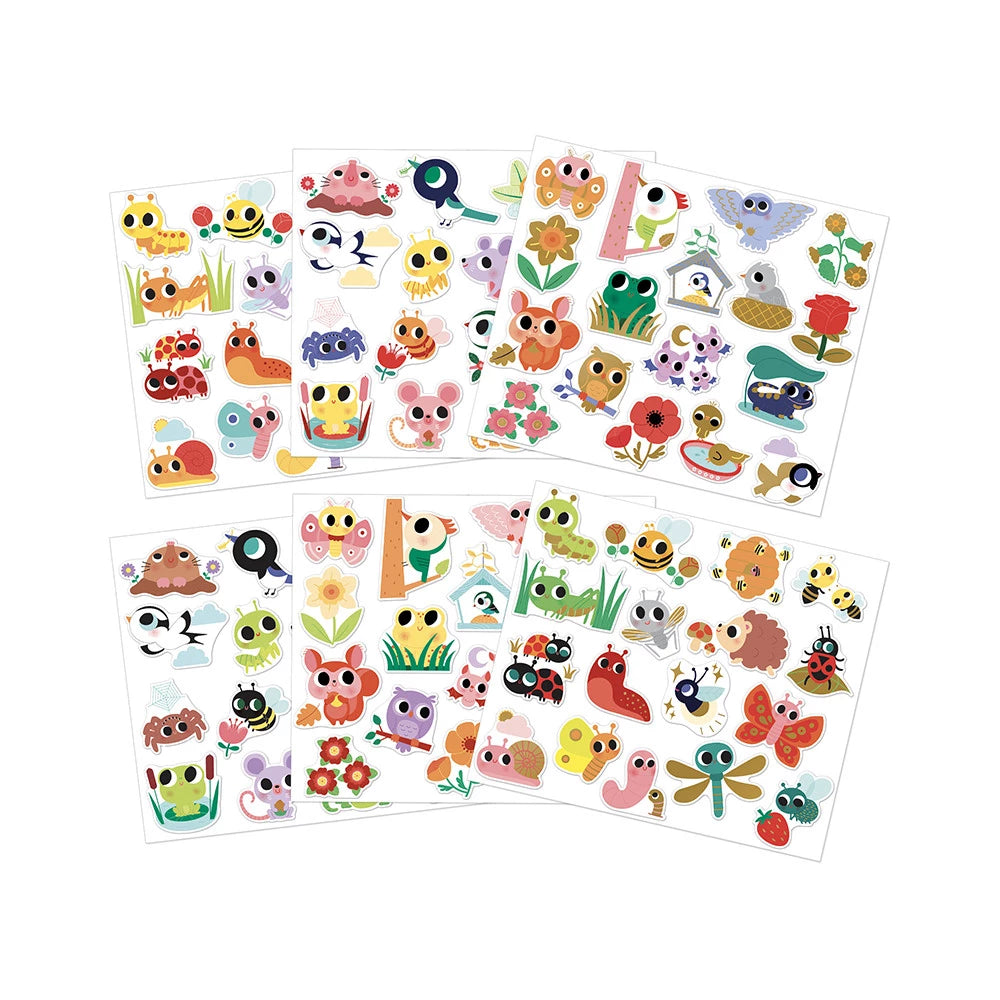 100 pegatinas de pequeñas criaturas JANOD