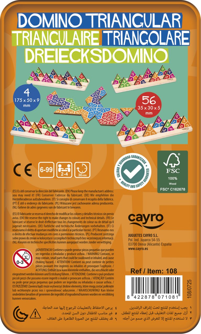 DOMINÓ TRIANGULAR CAYRO