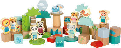 Bloques de construcción de madera "Jungle Friends" SMALL FOOT