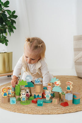 Bloques de construcción de madera "Jungle Friends" SMALL FOOT