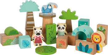 Bloques de construcción de madera "Jungle Friends" SMALL FOOT