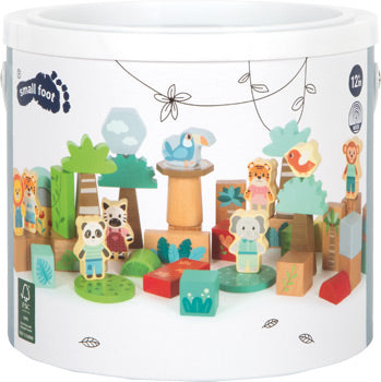 Bloques de construcción de madera "Jungle Friends" SMALL FOOT