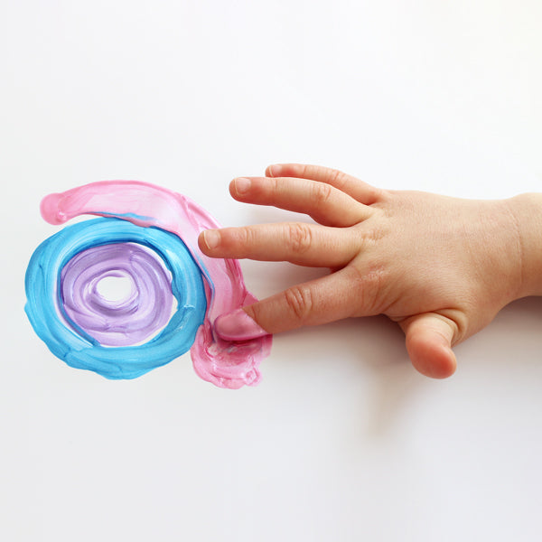 Pintura de dedos perlada en frasco, estuche multiusos, 6 colores. PRIMO