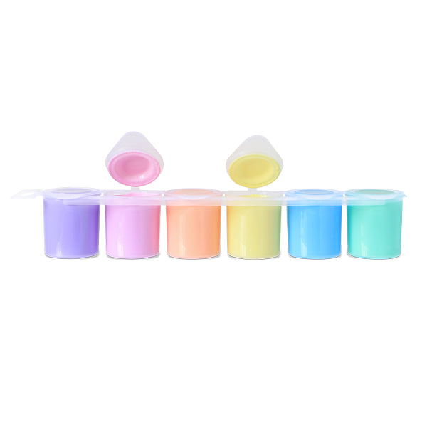 Témpera pastel en frasco, 6 colores. PRIMO