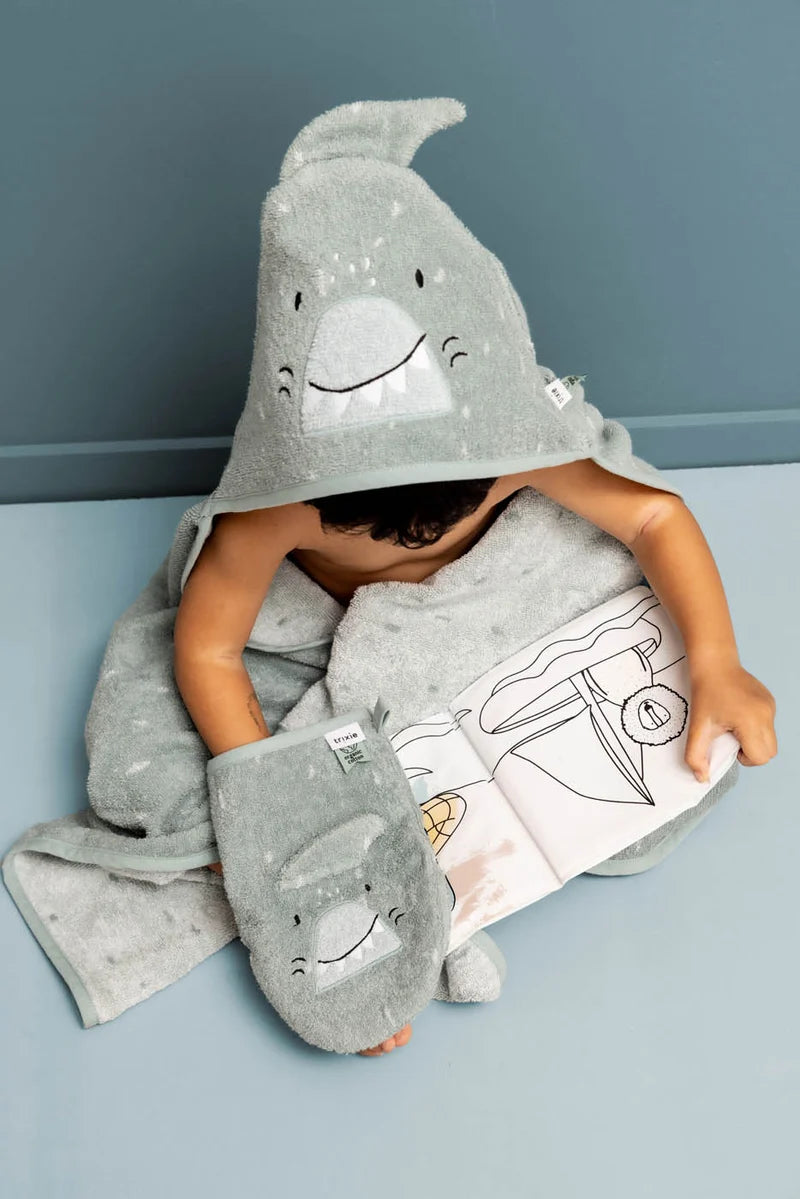 Toalla con capucha | 75x75cm - Mr. Shark TRIXIE