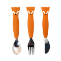 Cubiertos de 3 piezas en silicona - Mr. Fox TRIXIE