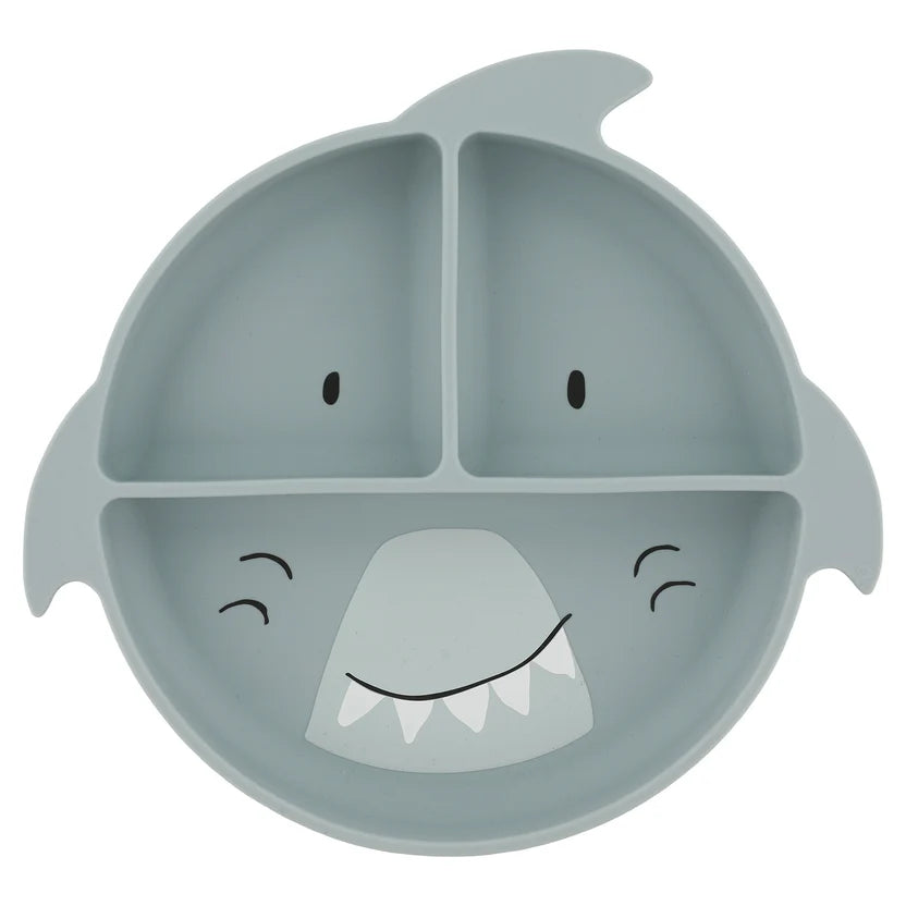 Plato compartimentado de silicona con ventosa - Mr. Shark TRIXIE