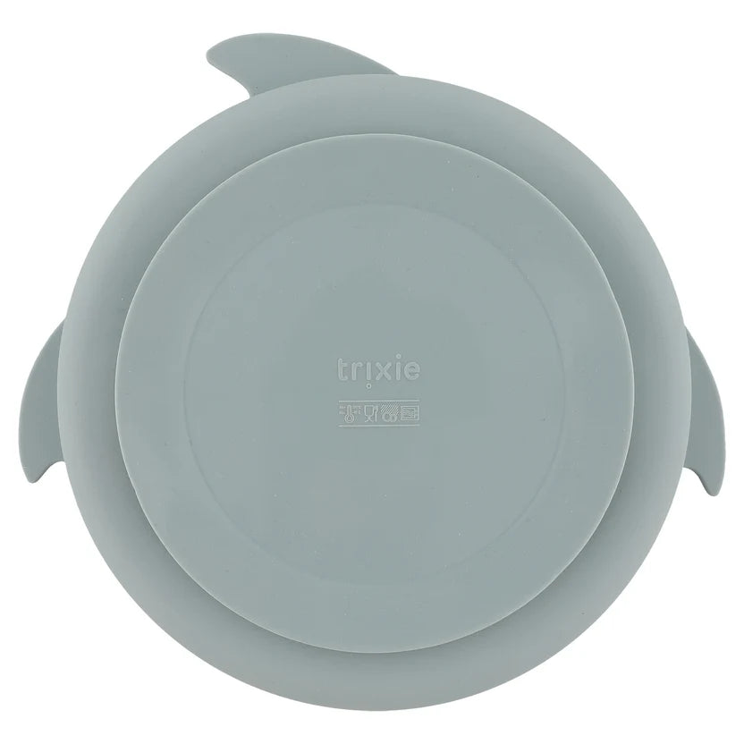 Plato compartimentado de silicona con ventosa - Mr. Shark TRIXIE