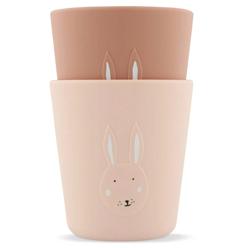 Paquete de 2 vasos de silicona - Sra. Conejo TRIXIE
