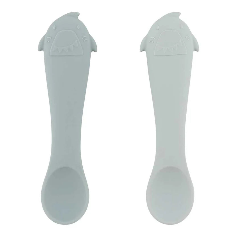 Primeras cucharas para bebé 2-pack - Mr. Shark