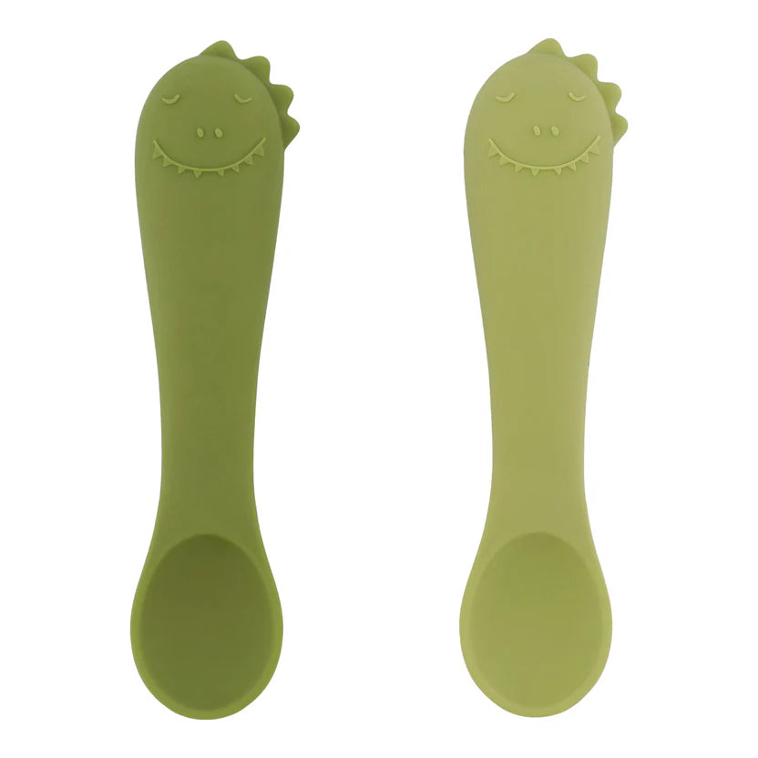 Primeras cucharas para bebé 2-pack - Mr. Dino TRIXIE