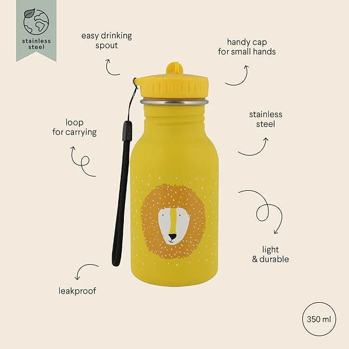 Botella de acero leon 350ml TRIXIE