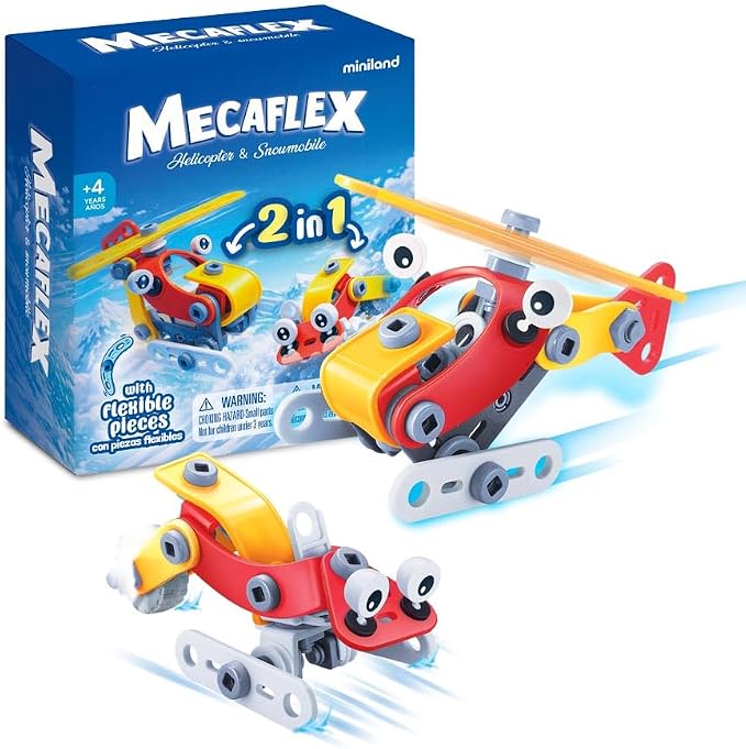 Miniland Mecaflex Helicóptero Juego de Construcción