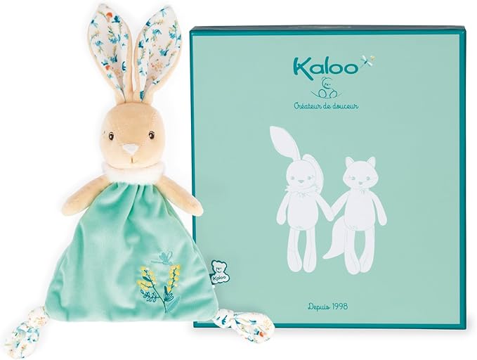 KALOO - Fripons - Doudou Triangular Justin el Conejo - Doudou Mullido y Supersuave - 20 Cm