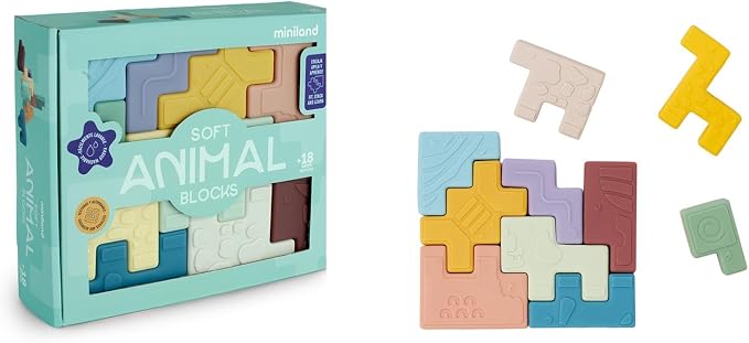 Soft animal blocks miniland