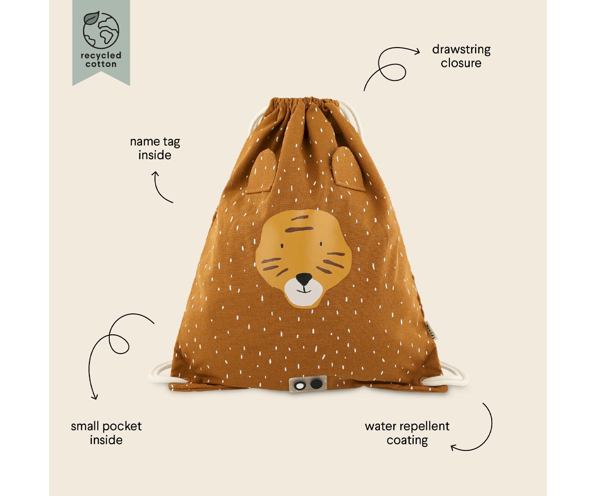 Mochila Saco Mr. Tiger Personalizable Trixie