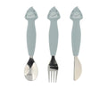 Set 3 Cubiertos Silicona Mr. Shark TRIXIE