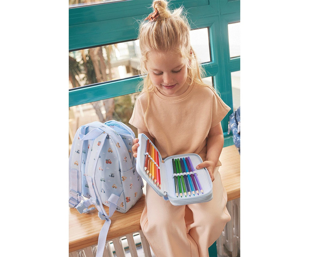 Estuche Plumier Doble City Cars Tutete