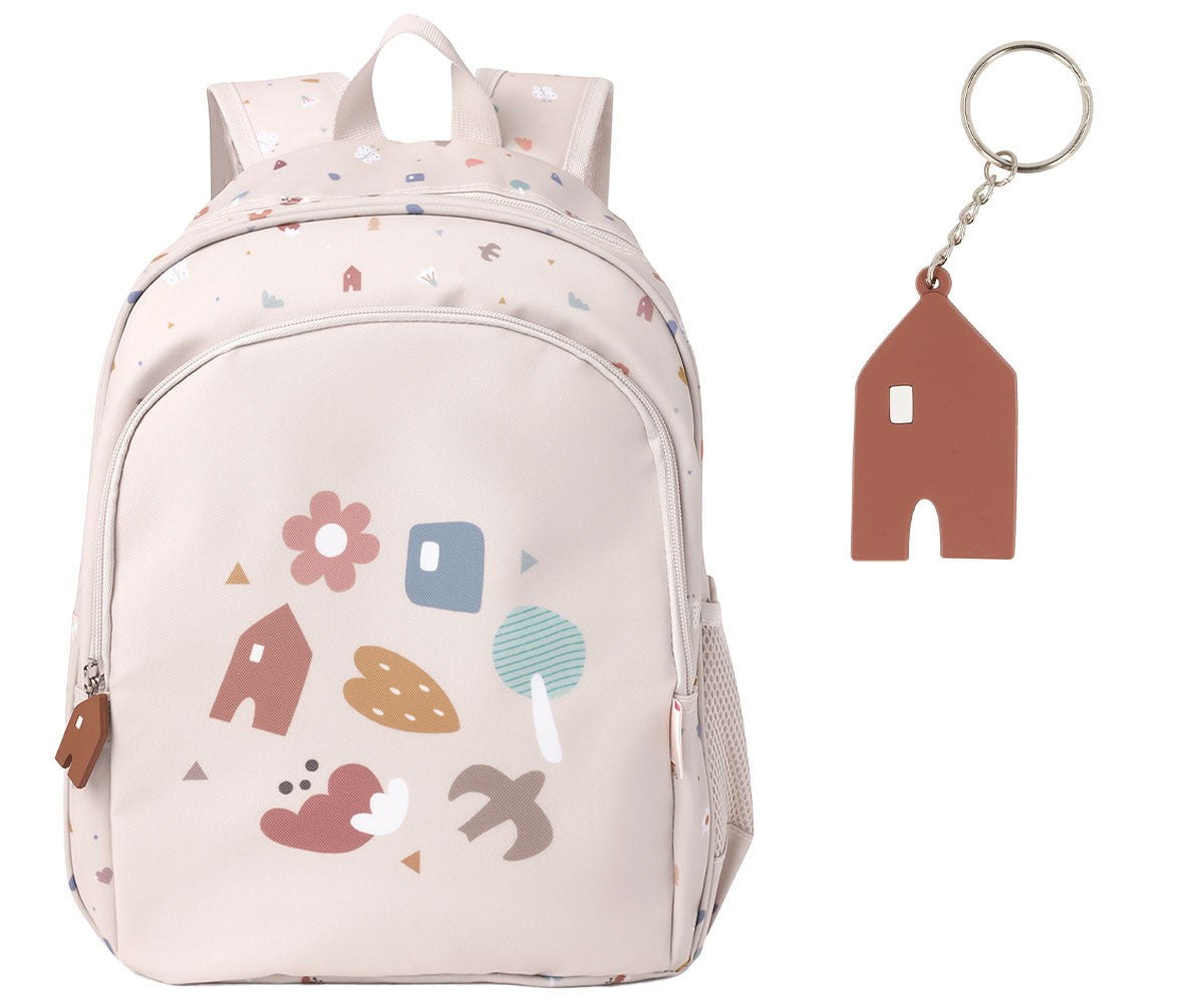 Mochila Mediana Geometric Nature + Llavero Tutete