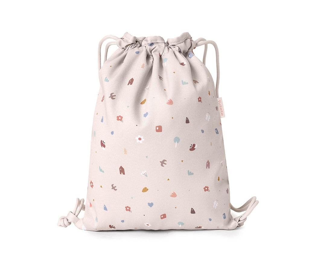 Mochila Saco Tela Geometric Nature Tutete