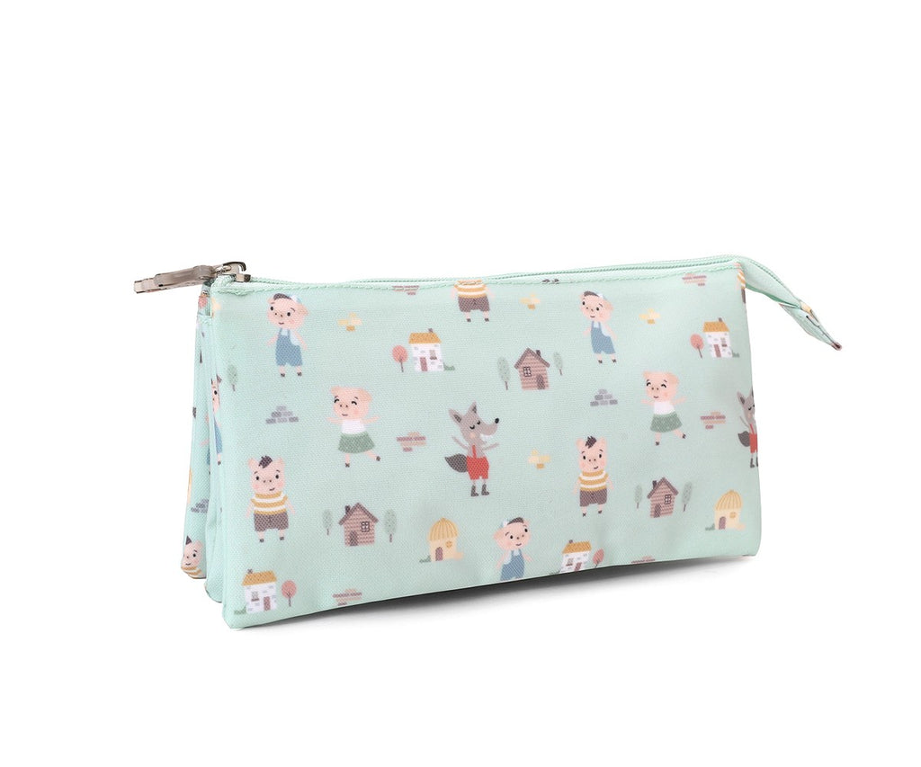 Estuche 3 Compartimentos The Three Little Pigs Personalizable Tutete