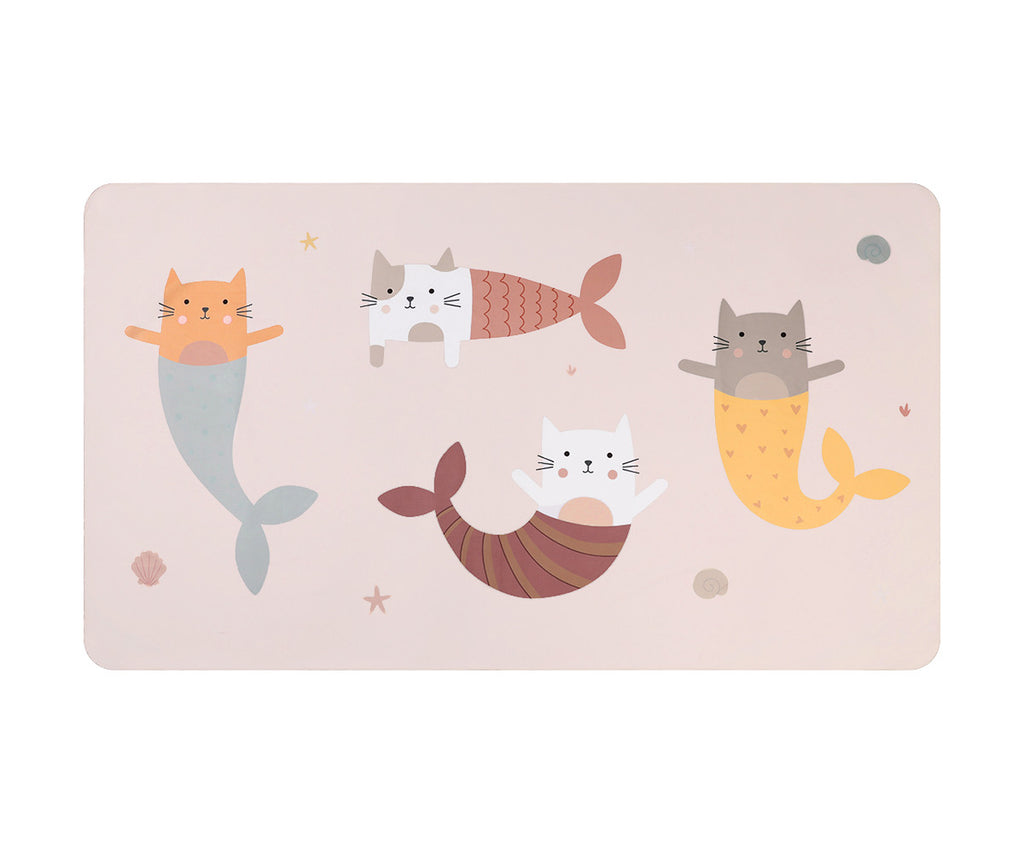 Toalla Playa Microfibra Gatitos Sirena MK