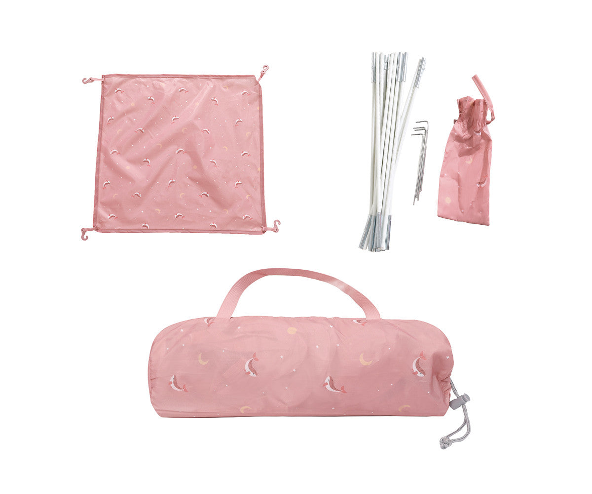 Carpa con Protector Antimosquitos y Protector Solar UV (50 UPF) Rosa MK