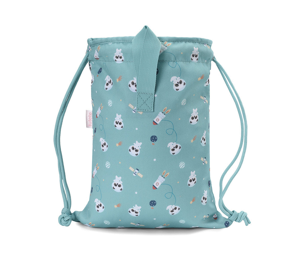 Mochila Saco Tela Pandas in Space TUTETE