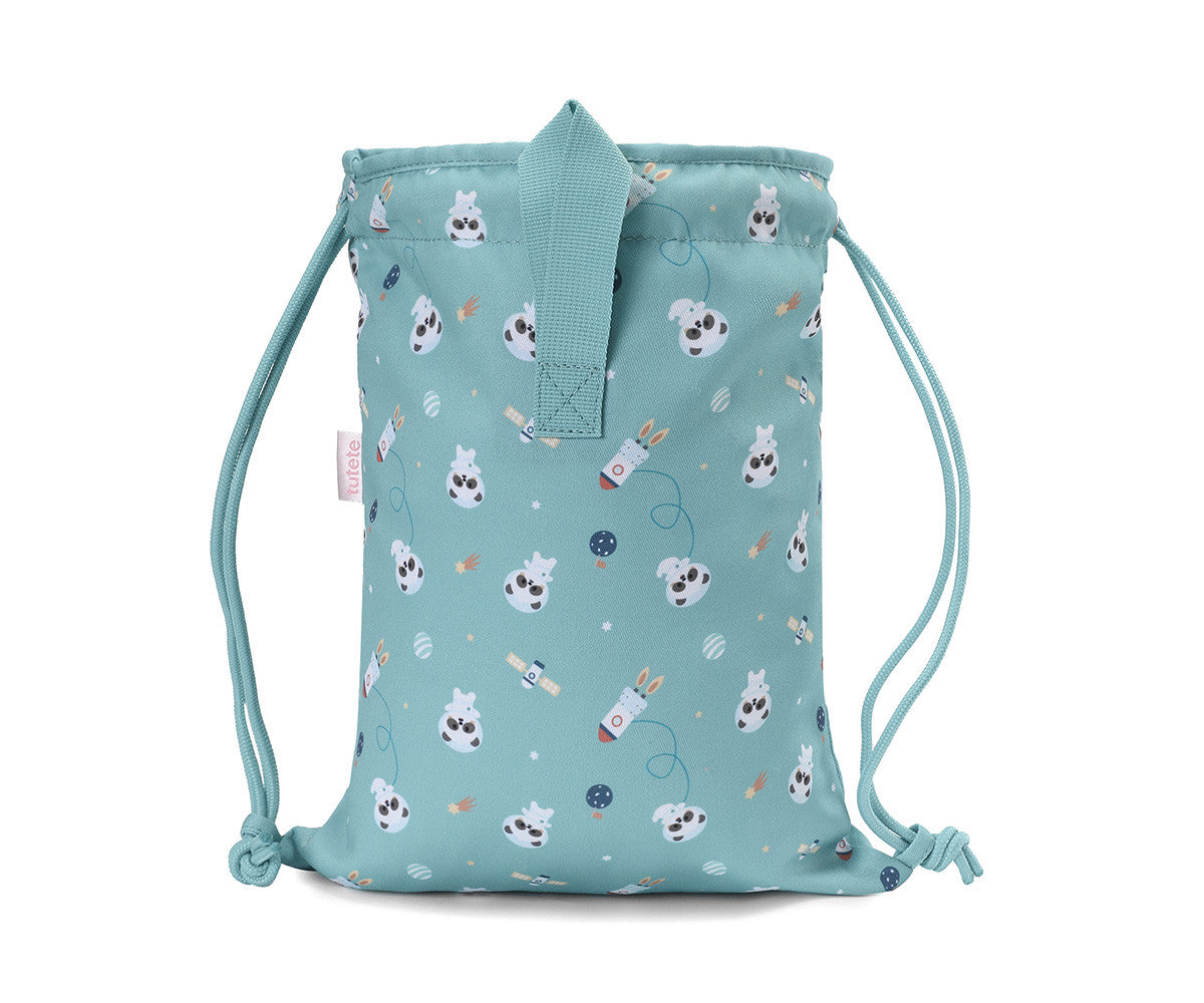 Mochila Saco Tela Pandas in Space TUTETE