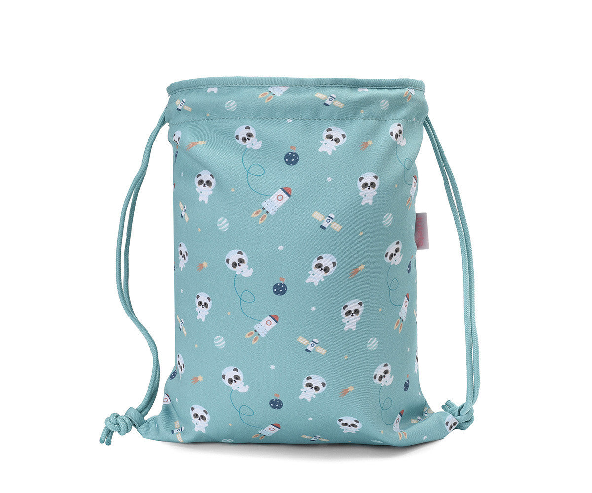 Mochila Saco Tela Pandas in Space TUTETE