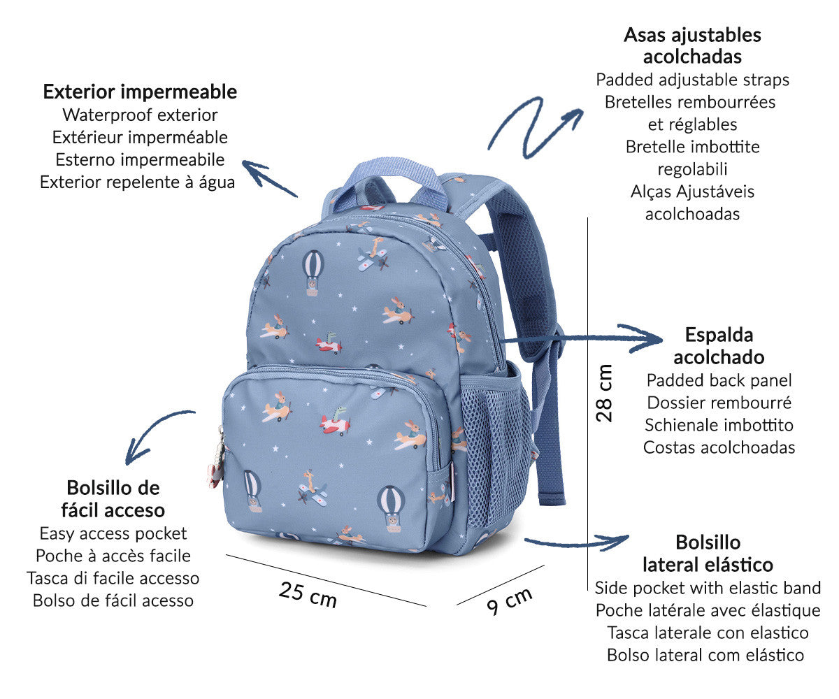 Mochila Infantil Planes TUTETE