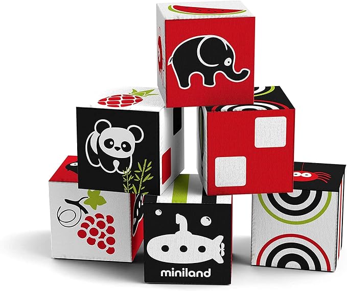 Primeros sentidos: Juego de 6 cubos MINILAND