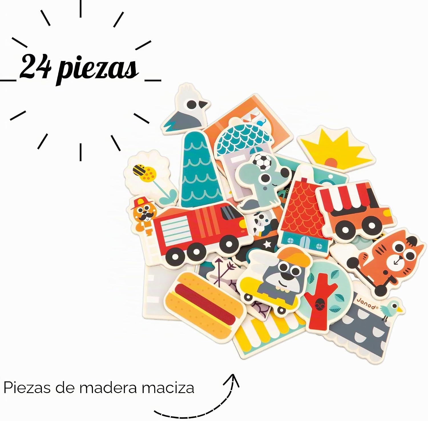 Imanes carreras de cars 24 piezas JANOD