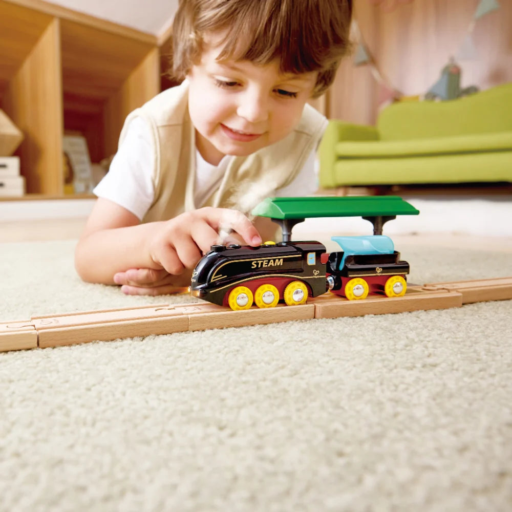 Tren de Vapor con Silbato y Efecto Realista HAPE