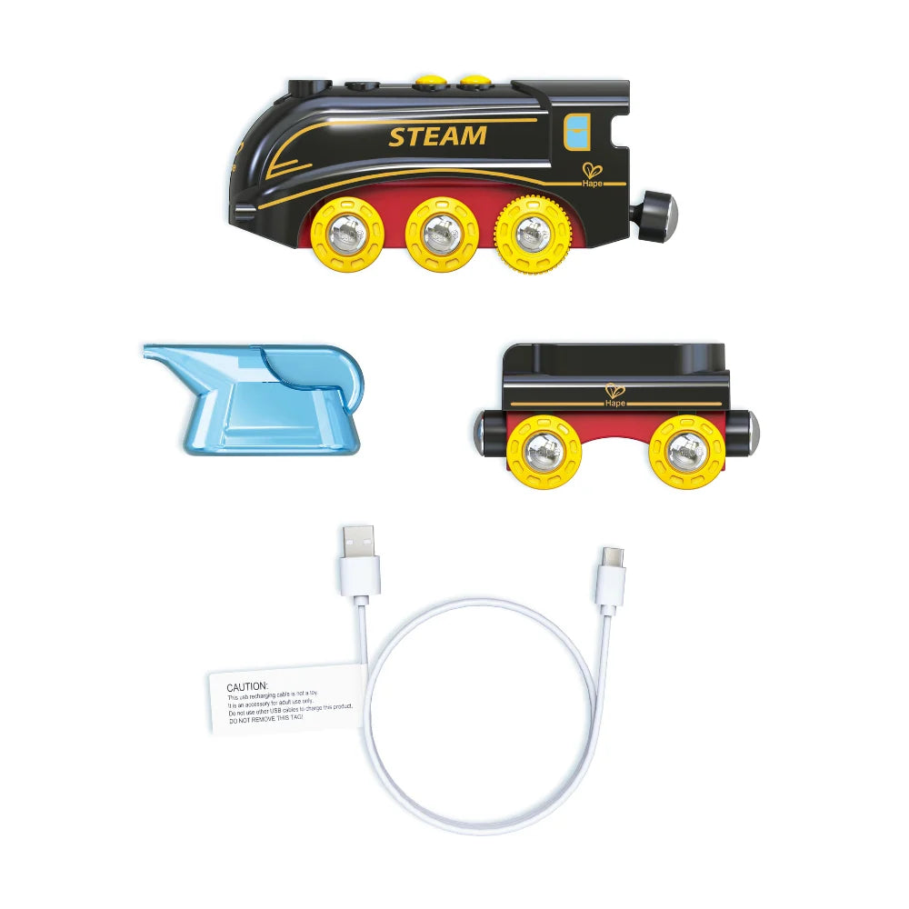 Tren de Vapor con Silbato y Efecto Realista HAPE