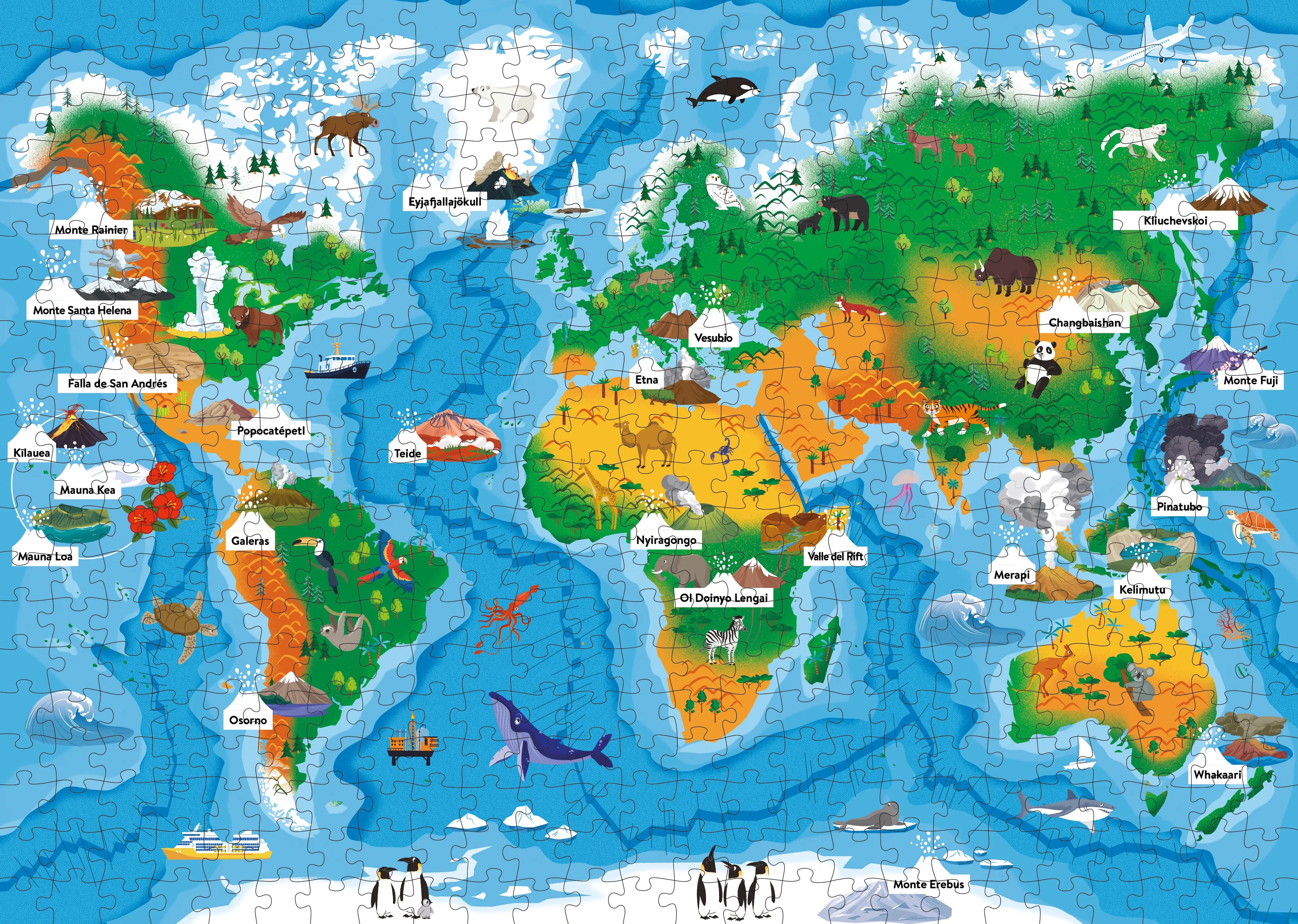 El mega atlas de los volcanes MANOLITO BOOKS