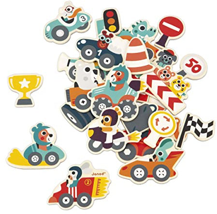 Imanes carreras de cars 24 piezas JANOD