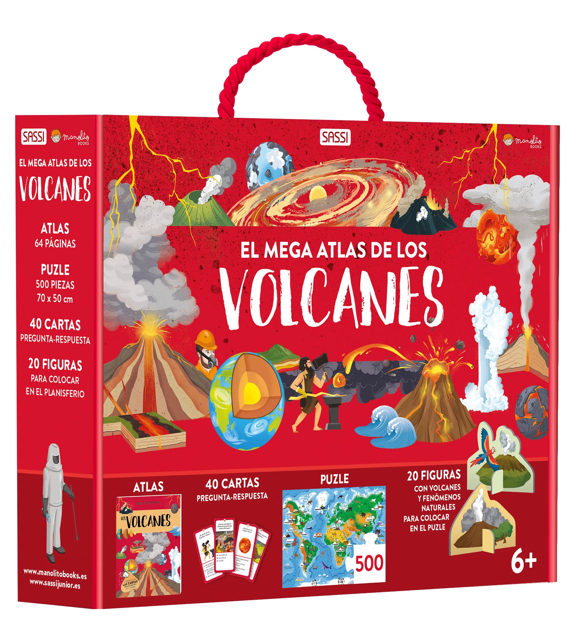 El mega atlas de los volcanes MANOLITO BOOKS