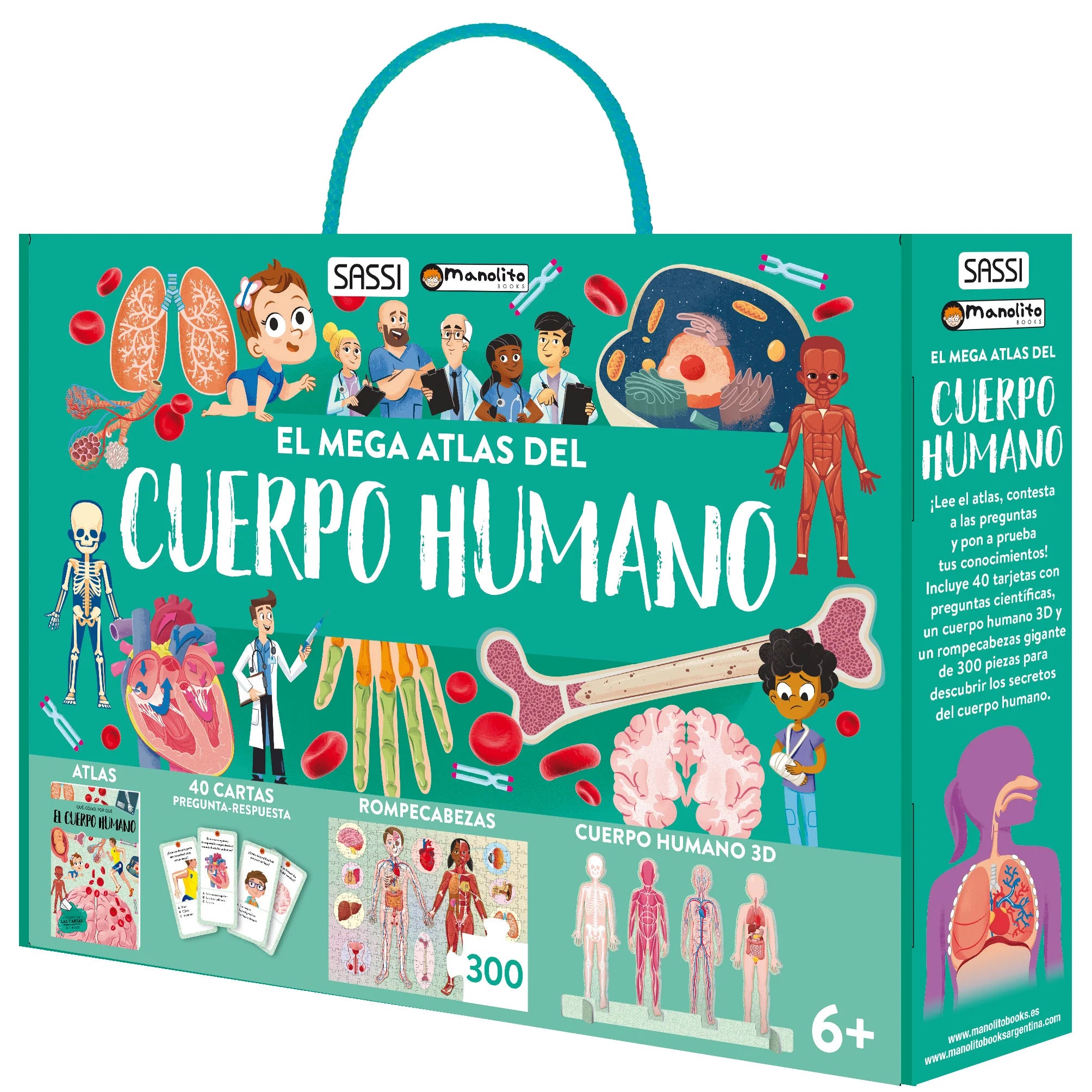 El mega atlas del cuerpo humano MANOLITO BOOKS