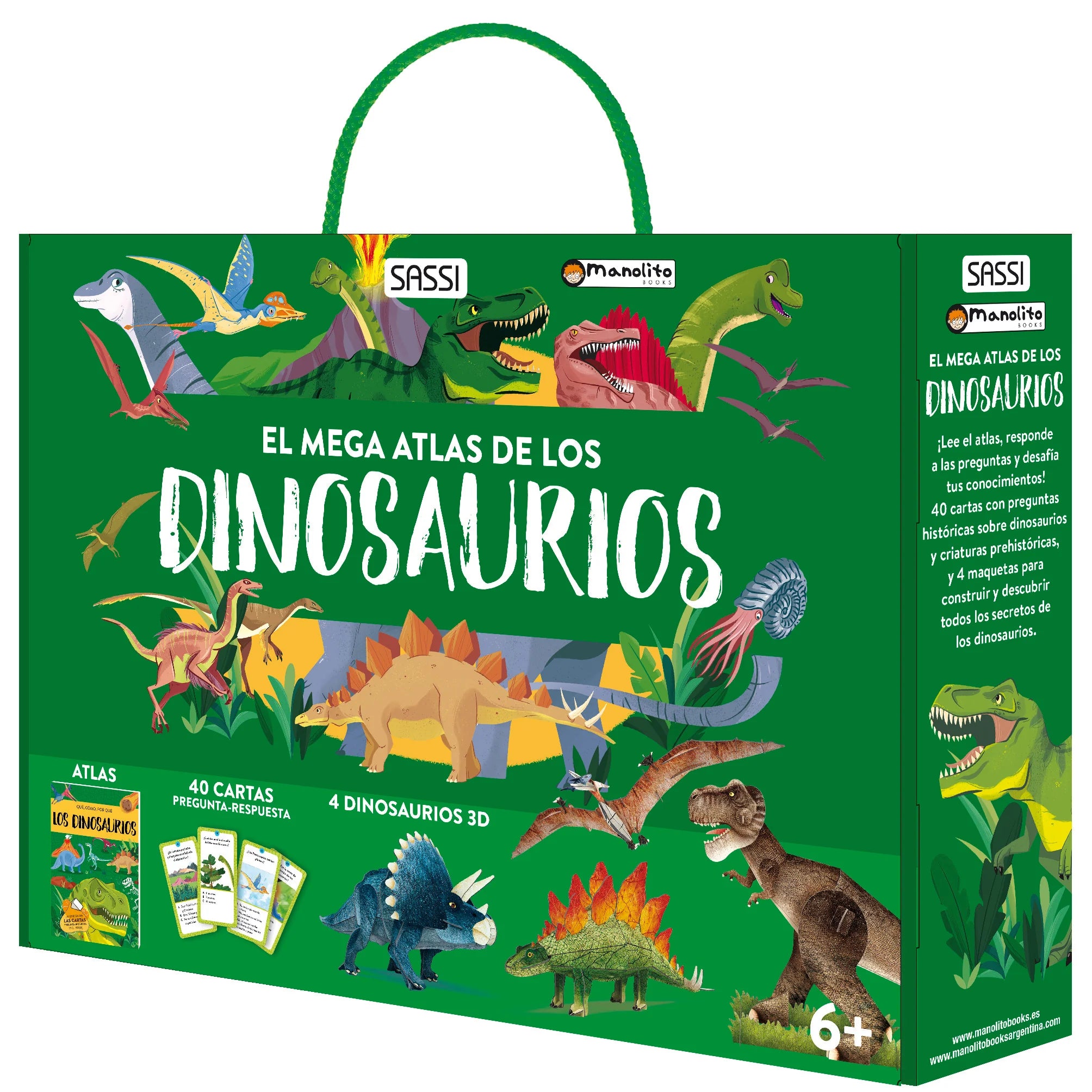 El mega atlas de los dinosaurios MANOLITO BOOKS