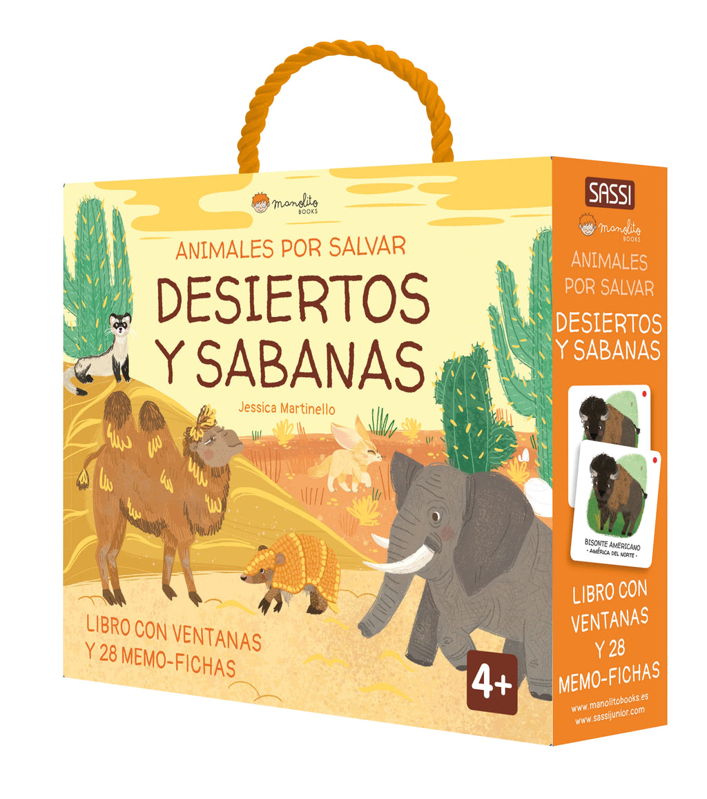 Animales por salvar desiertos y sabana MANOLITO BOOKS