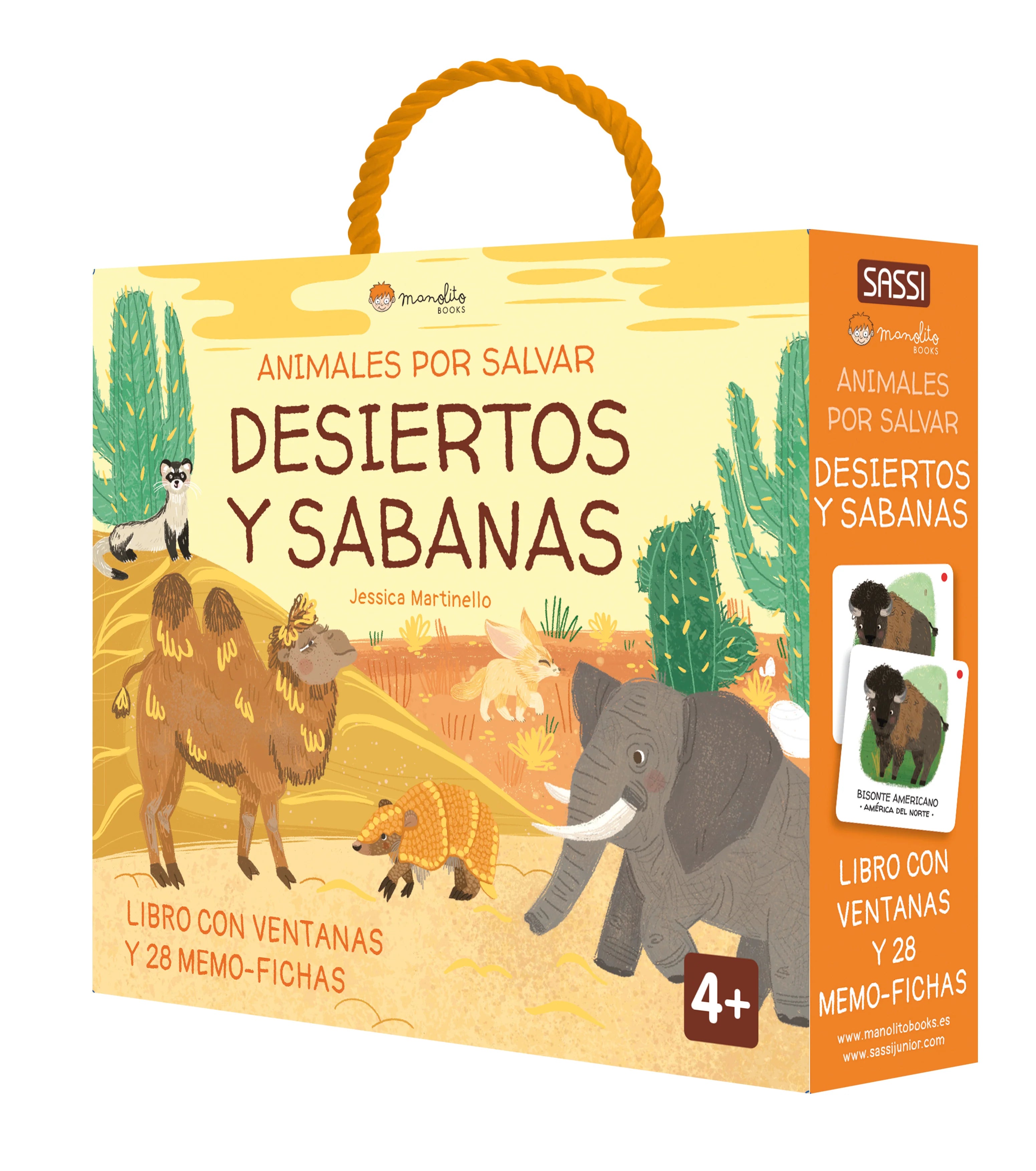 Animales por salvar desiertos y sabana MANOLITO BOOKS