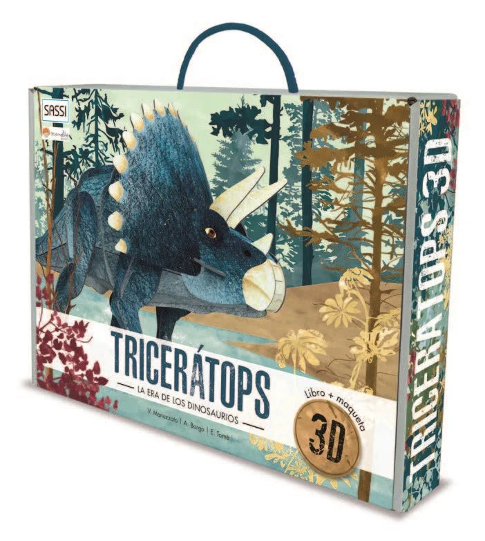 Triceratops la era de los dinosaurios — Tricerátops - 3D MANOLITO BOOKS