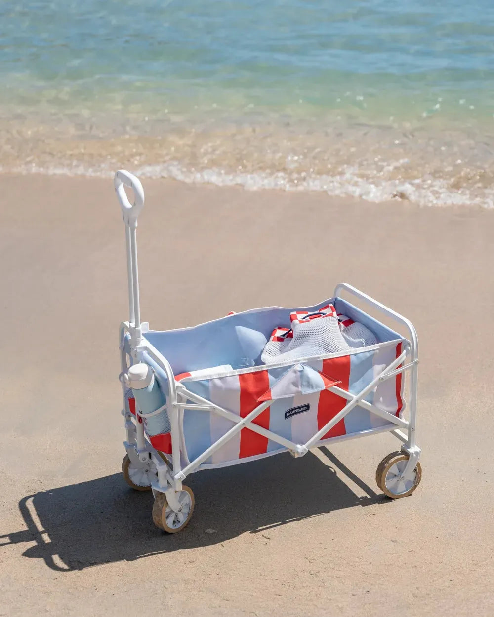 CARRO PLEGABLE PLAYA CON RUEDAS REX - FLAMINGUEO