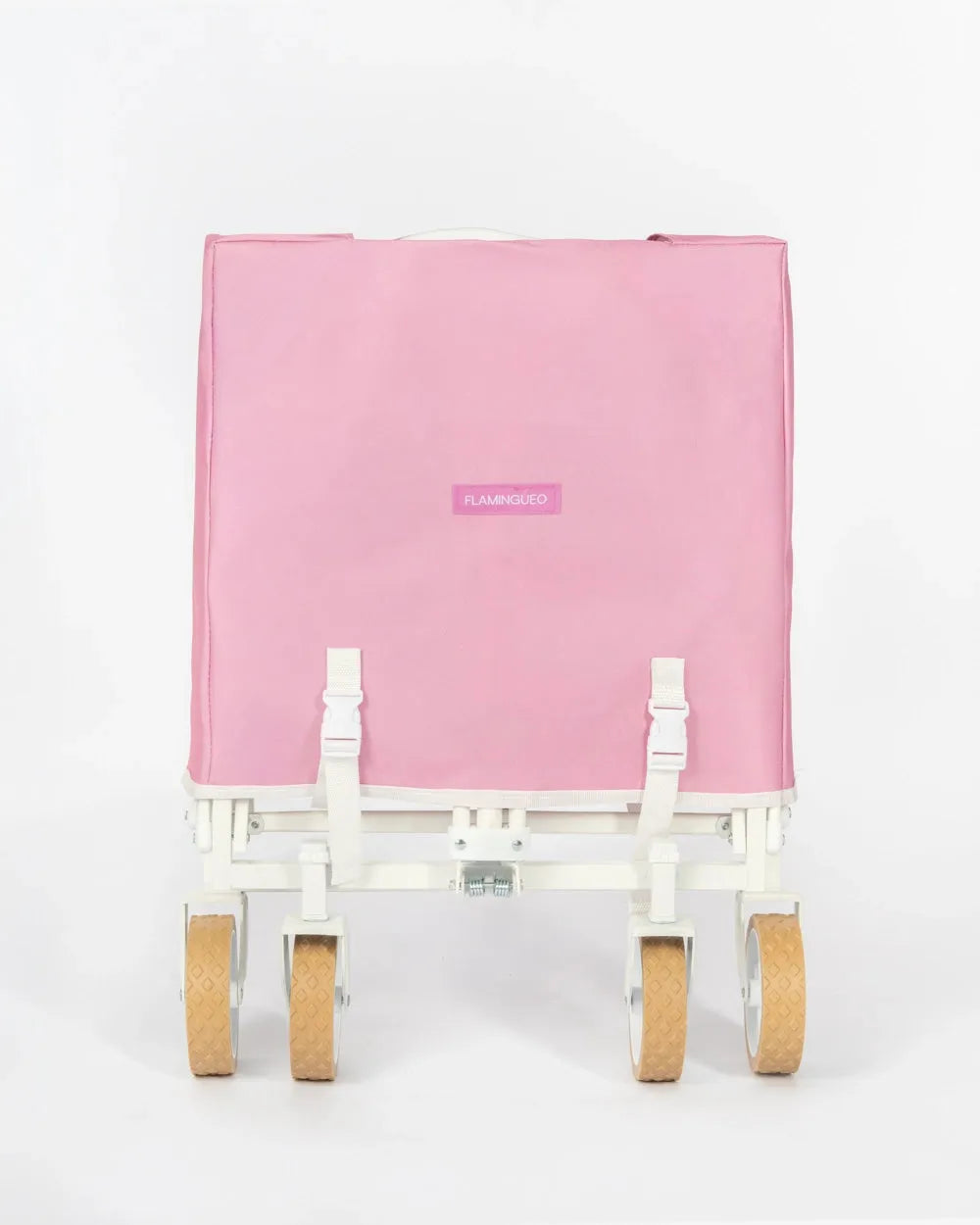 CARRO PLEGABLE PLAYA CON PARASOL Y RUEDAS POP - FLAMINGUEO
