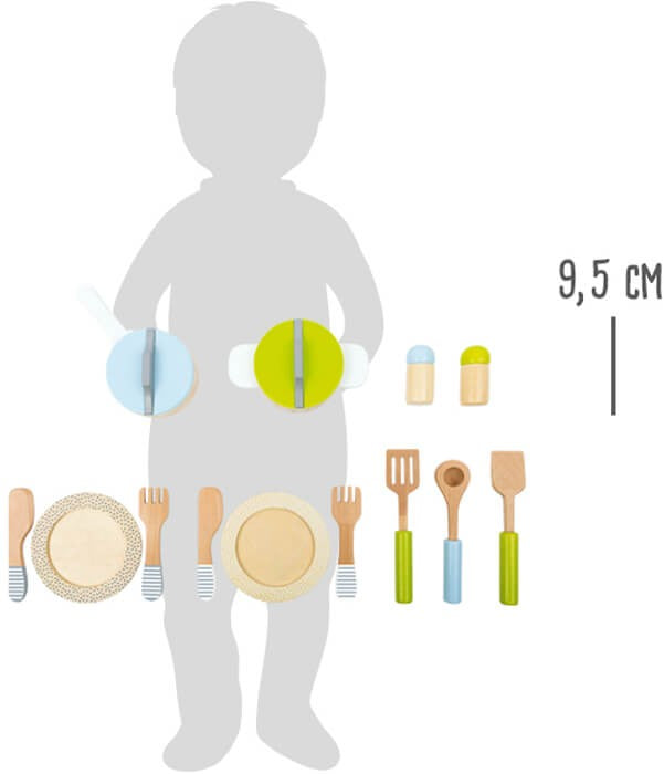Set devajilla, ollas y sartenes para cocina infantil SMALL FOOT